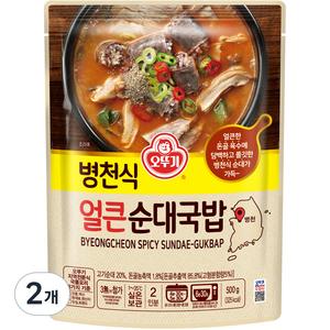 오뚜기 병천식 얼큰 순대국밥, 500g, 2개