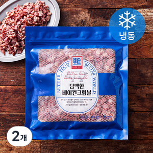 에쓰푸드1976 담백한 베이컨크럼블 (냉동), 250g, 2개