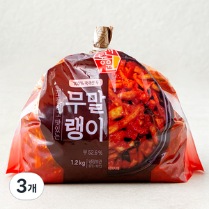 선농원 꼬들 무말랭이, 1.2kg, 3개