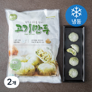 굿푸드 만요담 고기만두 (냉동), 1200g, 2개