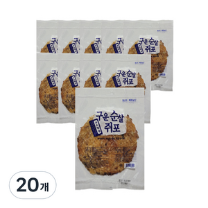 서울지앤이 구운 순살 쥐포, 36g, 20개