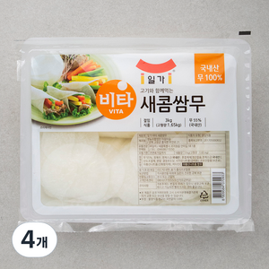 일가 비타 새콤쌈무, 3kg, 4개