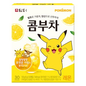 담터 포켓몬 콤부차 레몬, 5g, 30개입, 1개