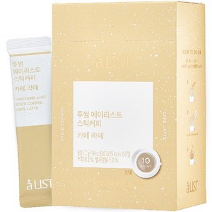 aLIST 투썸플레이스 스틱커피 카페라떼, 20g, 10개입, 1개, 20g