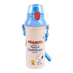 릴팡 피너츠 스누피 원터치 어깨 끈 물통 PN6109, 혼합색상, 480ml, 1개