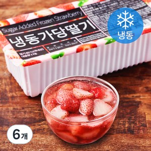 딜라잇가든 국내산 가당딸기 (냉동), 6개, 1kg