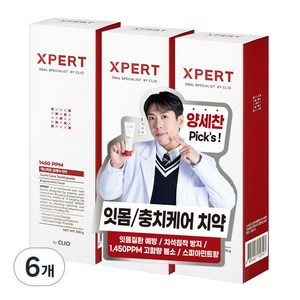 XPERT 검케어 일사오공 치약, 100g, 6개