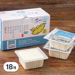 한둘 명인이 엄선된 국산콩으로 만든 한끼 순두부, 150g, 18개