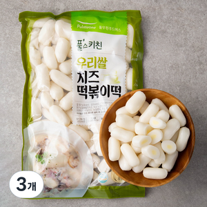 풀무원 풀스키친 우리쌀 치즈떡볶이떡, 1kg, 3개