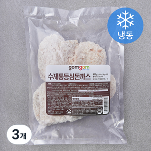 곰곰 수제통등심돈까스 (냉동), 800g, 3개