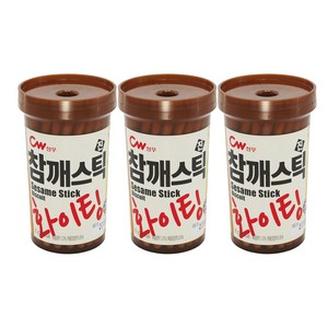 청우식품 참깨스틱 진, 85g, 3개