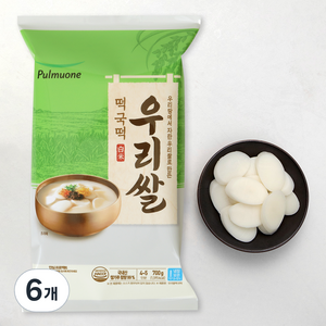 풀무원 우리쌀떡국떡, 700g, 6개