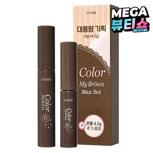 에뛰드 청순 거짓 브라우 카라 4.5g + 9g 대용량 세트, 1호 리치 브라운, 1개