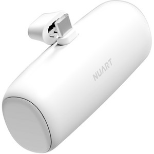 누아트 도킹형 미니 보조배터리 5000mAh, SPE-PA5GPQCP(C타입), 화이트