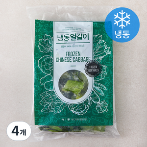 글로벌냉동 베트남산 식품 얼갈이 (냉동), 4개, 1kg