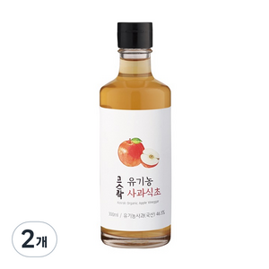 고스락 유기농 사과식초, 300ml, 2개