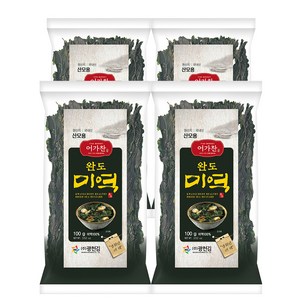 어가찬 완도 미역, 100g, 4개