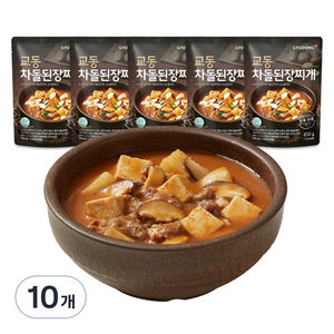 교동식품 차돌 된장찌개, 450g, 10개