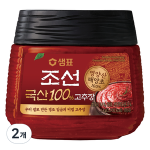 샘표 국산 조선고추장, 1kg, 2개