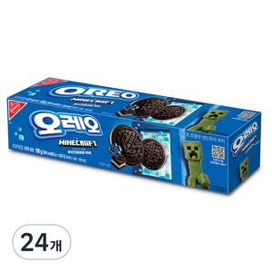 오레오 초콜릿 샌드위치 쿠키 화이트 크림, 100g, 24개