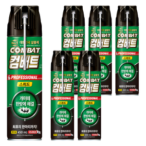 컴배트 스피드 에어졸 개미용 살충제, 450ml, 6개