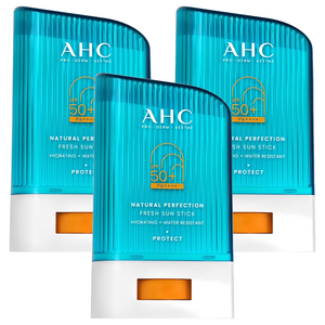 AHC 내추럴 퍼펙션 프레쉬 선스틱 SPF50+ PA++++, 22g, 3개