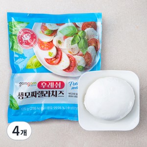 곰곰 후레쉬 모짜렐라 치즈, 125g, 4개