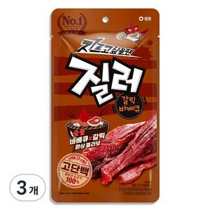 샘표 육포 질러 갈릭바베큐육포, 70g, 3개