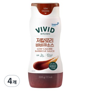 비비드키친 저칼로리 바비큐소스, 320g, 4개