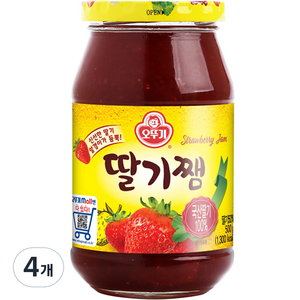 오뚜기 딸기쨈, 500g, 4개