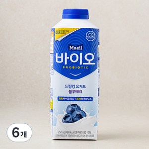 매일바이오 드링킹 블루베리, 750ml, 1개입, 6개