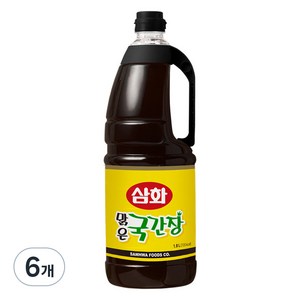 삼화 맑은 국간장, 1.8L, 6개