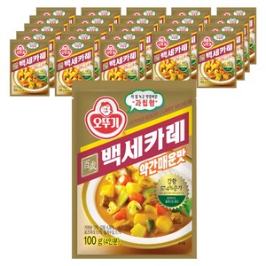 오뚜기 백세 카레 약간매운맛, 100g, 24개