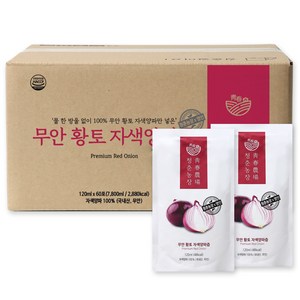 청춘농장 무안 황토 자색 양파즙, 120ml, 60개