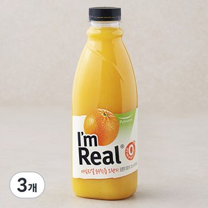 풀무원 아임리얼 순수착즙오렌지, 700ml, 3개