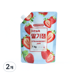 래미푸드 저온농축 딸기잼, 1kg, 2개