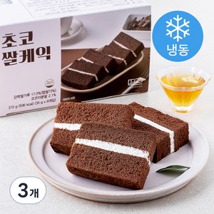 떡편 초코 쌀케익 (냉동), 315g, 3개