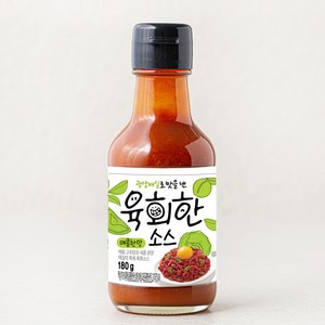 광양매실로 맛을 낸 육회한 소스 매콤한맛, 1개, 180g