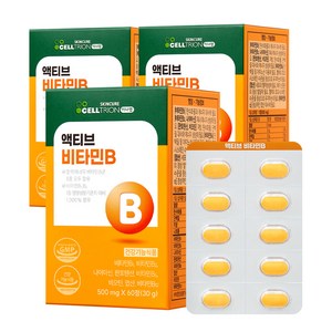 이너랩 액티브 활력 비타민B 콤플렉스 30g, 60정, 3개