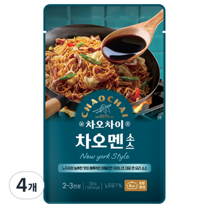 차오차이 차오멘 소스, 100g, 4개