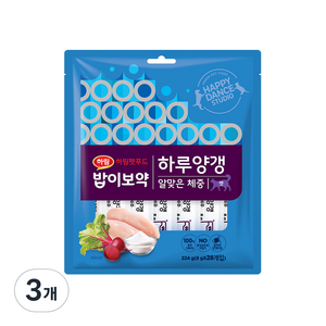 하림펫푸드 밥이보약 하루양갱 알맞은 체중 고양이 간식, 닭고기, 224g, 3개