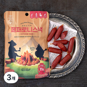 존쿡 델리미트 페퍼로니스낵, 50g, 3개