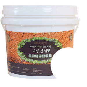 바른황토 바르는 천연황토벽지 자연정원 페인트 4L, 백토, 1개