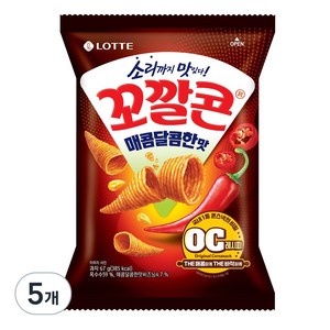 꼬깔콘 매콤달콤한맛, 67g, 5개