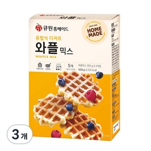 큐원 홈메이드 와플믹스, 500g, 3개