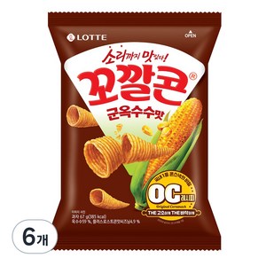 꼬깔콘 롯데제과 군옥수수맛, 67g, 6개