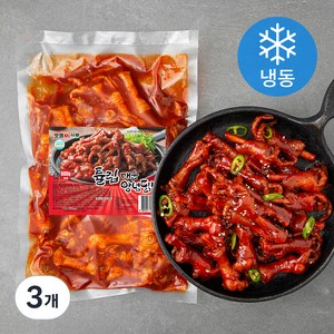 맛잽이식품 튤립 매운양념닭발 (냉동), 3개, 600g