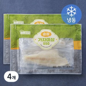 순살 가자미살 (냉동), 550g, 4개