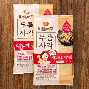 동원 바른어묵 두툼사각, 240g, 2개