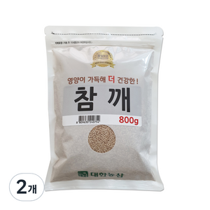 대한농산 생 참깨, 800g, 2개